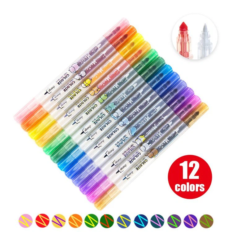 12pcs ক্রিয়েটিভ ম্যাজিক কালার হাইলাইটার