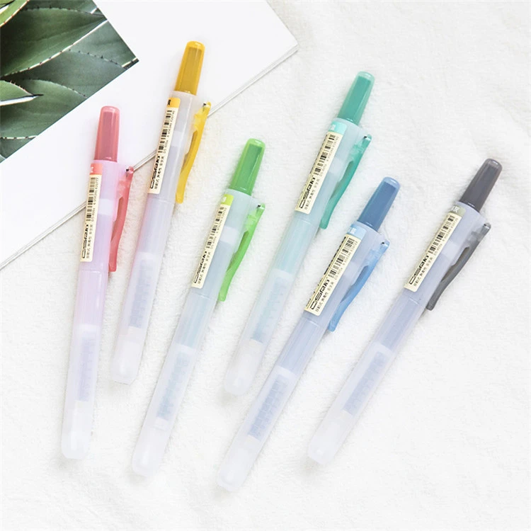 6pcs হালকা রং প্রত্যাহারযোগ্য হাইলাইটার